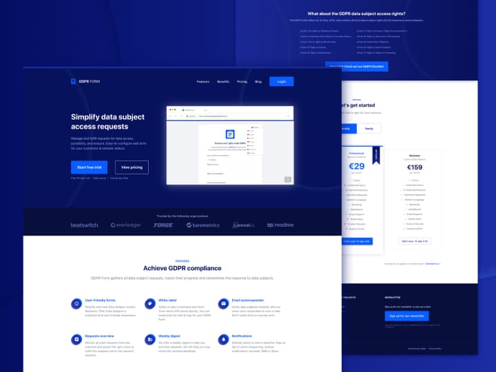 GDPR Form Marketing Website