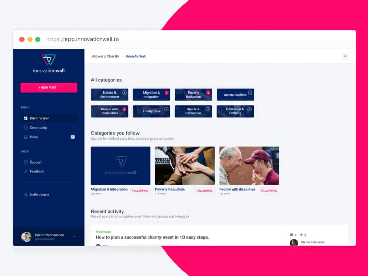 Innovationwall Webapp