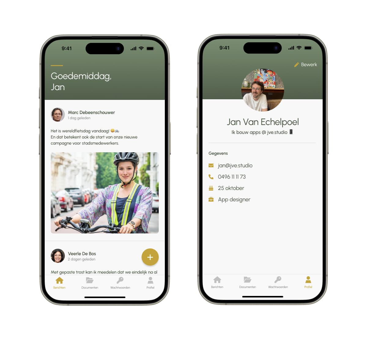 Screenshot Nitor mobile app